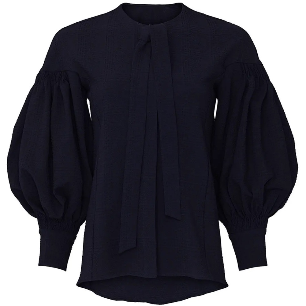 TEIJA
Blue Seersucker Frill Blouse - Picture 5 of 9